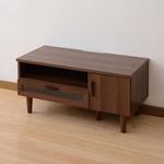 RMB-5090LBD(WL) ロータイプテレビ台 (幅90cm) YAMAZEN(山善)