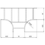 アルミニウム製 ケーブルラック T型分岐ラック カナフジ電工