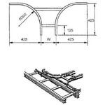 アルミニウム製 ケーブルラック Y型分岐ラック カナフジ電工