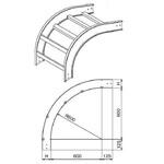 アルミニウム製 ケーブルラック イン、アウト併用ベンドラック カナフジ電工