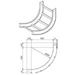 アルミニウム製 ケーブルラック インサイド・ベンドラック カナフジ電工