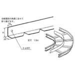 アルミニウム製 ケーブルラック 水平ベンド用セパレーター カナフジ電工