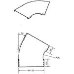 アルミニウム製 ケーブルラックカバー LB型30°分岐カバー カナフジ電工