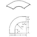 アルミニウム製 ケーブルラックカバー LB型分岐カバー カナフジ電工