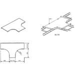 アルミニウム製 ケーブルラックカバー T型分岐カバー カナフジ電工