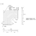 ケーブルラック用カバー エコガル製LA型分岐山型縞カバー カナフジ電工