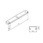 ケーブルラック用カバー ラックカバー補強金具(直線用) カナフジ電工