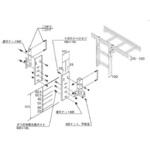 ケーブルラック用共通部材 ケーブルラック70H・100Hタイプ タテ・ヨコラック接続金具 カナフジ電工