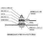 ケーブルラック用共通部材 公共建築設備工事標準仕様 アースボンド線用ボルトナットセット カナフジ電工