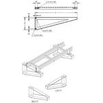 ケーブルラック用支持材 アングル製ブラケット カナフジ電工