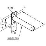 ケーブルラック用支持材 パイプ型ブラケット カナフジ電工
