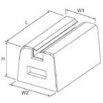 ケーブルラック用支持材 ベースブロック・ゴムプレート カナフジ電工