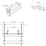 ケーブルラック用支持材 短尺ハイダフター カナフジ電工