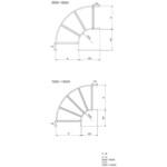 スチール製 ケーブルラック LB型分岐ラック カナフジ電工