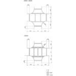 スチール製 ケーブルラック X型分岐ラック カナフジ電工
