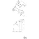 スチール製 ケーブルラック イン、アウト併用ベンドラック カナフジ電工