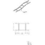 スチール製 ケーブルラック 上下ベンドラック カナフジ電工