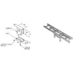 スチール製 ケーブルラックパーツ Y型ラック固定金具(B型) カナフジ電工