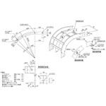 スチール製 ケーブルラックパーツ ベンドラックイン、アウト併用セパレーター カナフジ電工