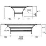 ステンレス製 ケーブルラック Y型分岐ラック カナフジ電工