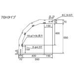 ステンレス製 ケーブルラック アウトサイド・ベンドラック カナフジ電工