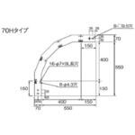 ステンレス製 ケーブルラック イン、アウト併用ベンドラック カナフジ電工