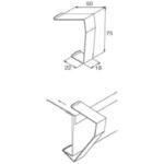 ステンレス製 ケーブルラックカバー 立上りラックカバー止め金具(両面用) カナフジ電工