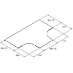 ステンレス製 ケーブルラックパーツ T型カバー カナフジ電工