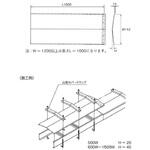 ステンレス製 ケーブルラックパーツ 直線型カバー カナフジ電工