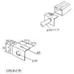 ハイダクト(配線ダクト) 垂直パイプコネクター カナフジ電工