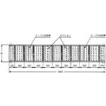 パンチング底板付きケーブルラック ストレート型ラック カナフジ電工