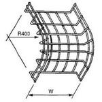ワイヤーメッシュラックパーツ アウトサイド・ベンドラック カナフジ電工