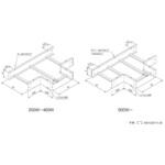 冷媒管ラック本体 水平T型分岐冷媒管ラック カナフジ電工