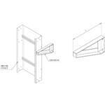 冷媒管ラック用パーツ 垂直固定金具(ブラケットタイプ) カナフジ電工