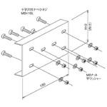 冷媒管ラック用パーツ 直線接続金具 カナフジ電工