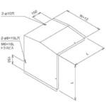 冷媒管ラック用山型カバー 垂直D型山型カバー カナフジ電工