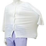 婦人のびのびワンタッチ肌着7分袖(ホック付) 神戸生絲