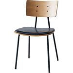 木製チェア 座クッション付き 井上金庫販売