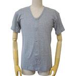 紳士前開き半袖シャツ プラスチックホック式 ウエル