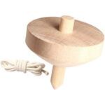 木製ゴマ(ヒモ付)無着色 Φ75 アーテック[学校教材・教育玩具]