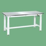 電動昇降作業台(重量タイプ/耐荷重250kg/ステンレスカブセ天板/H630～1280) サカエ