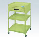 スペシャルワゴン(軽量/エラストマー車/引出し1段カギ付き) サカエ