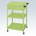 スペシャルワゴン(軽量/ナイロンウレタン車/引出し1段/取手付) サカエ