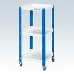 スペシャルワゴン(軽量/エラストマー車/3段タイプ/ツートン) サカエ