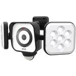 AC電源 フリーアーム式 LEDセンサーライト防犯カメラ(8W×2灯) 防雨型 ライテックス