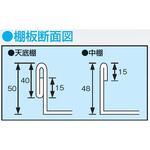 スーパーワゴン(サイレントエラストマー車/ねじ込み式キャスター/引出付) サカエ