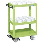 ツーリングワゴン(スーパーワゴンタイプ/天棚・中棚ツーリング仕様/フットブレーキ付) サカエ