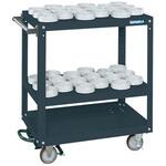 ツーリングワゴン(スーパーワゴンタイプ/天棚・中棚ツーリング仕様/フットブレーキ付) サカエ