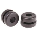 633-02100 HV1210-PVC-FR-BK 配線グロメット ケーブルグロメット 最大ケーブル径：6mm 1袋 100個入 ヘラマンタイトン(タイトン)