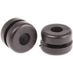 633-02100 HV1210-PVC-FR-BK 配線グロメット ケーブルグロメット 最大ケーブル径：6mm 1袋 100個入 ヘラマンタイトン(旧:タイトン)